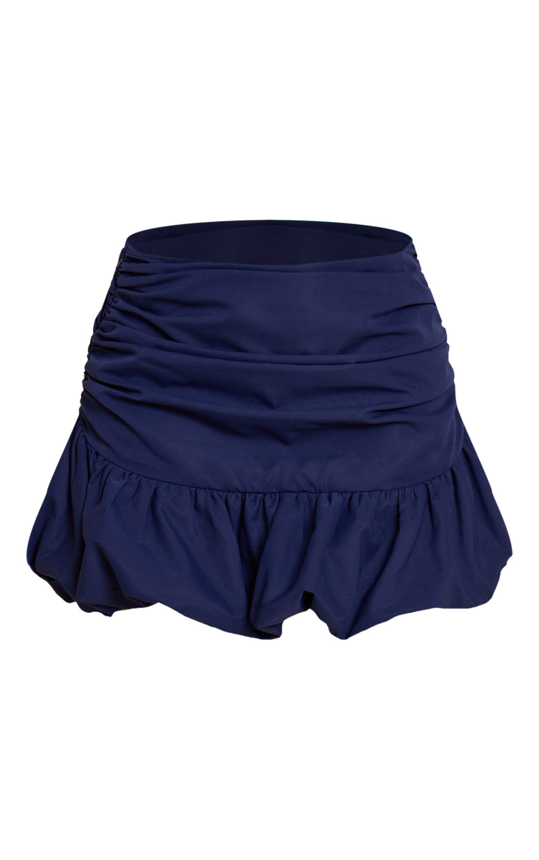 Bleu Marine Jupe Mini Bouffante Froncée À Ourlet Tombant Co-ord Shape