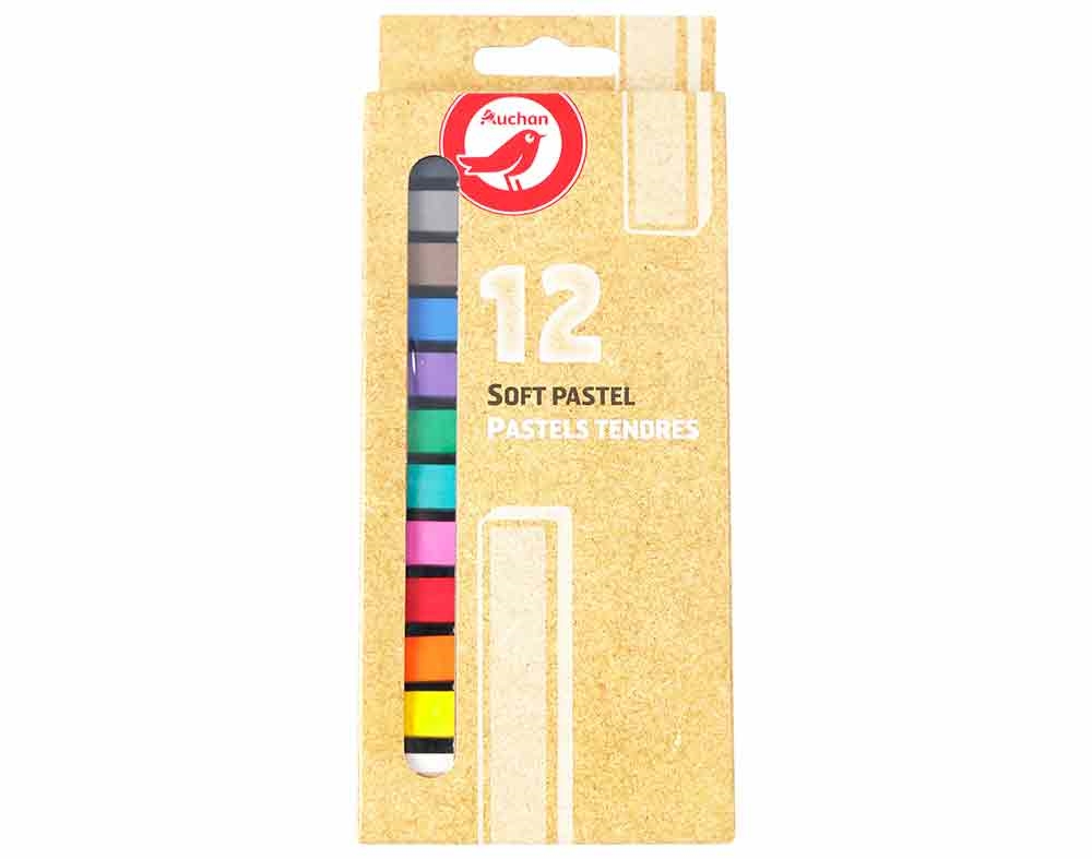 PASTEL DE ÓLEO AUCHAN PACK 12 UNIDADES