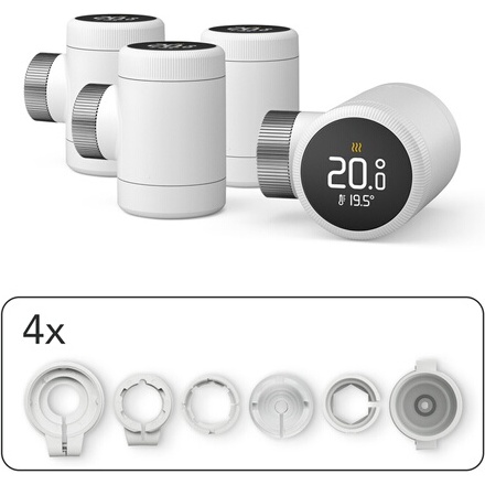 Thermostat connecté Tado sans fil Kit de demarrage X et 4 tetes thermostatiques X