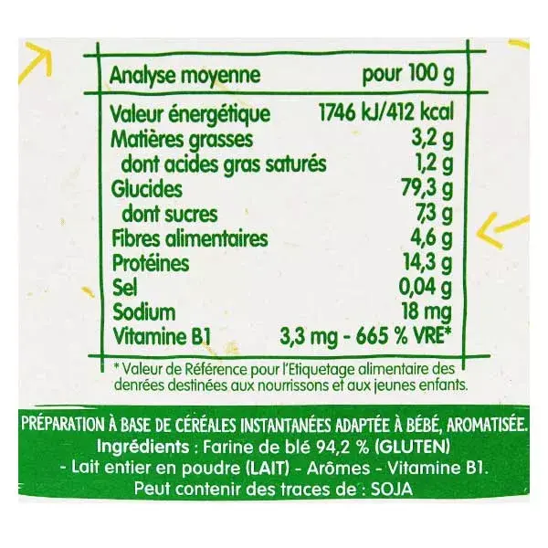 Blédina Blédine Sabor Biscoito Cereal +6m 400g