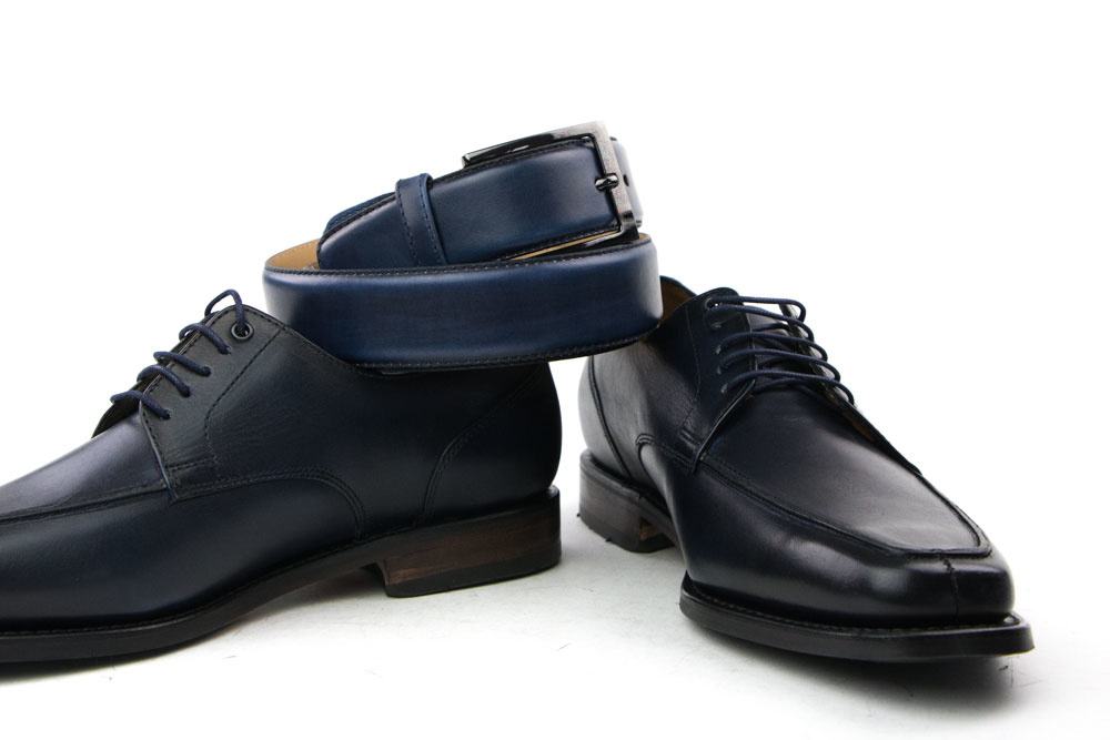 Van Bommel Veterschoen Donkerblauw