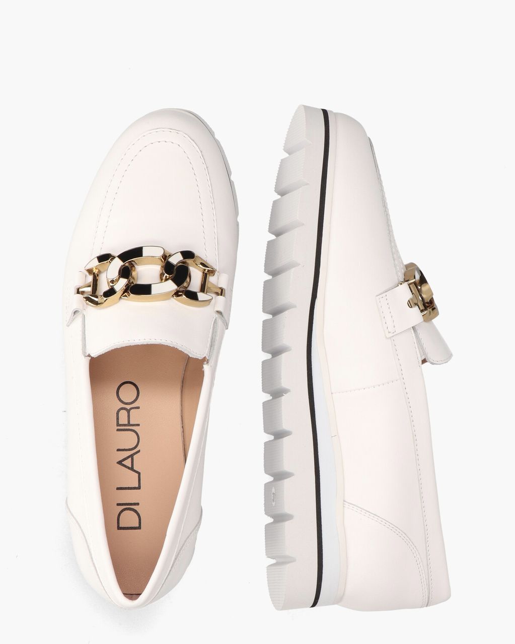Di Lauro Tyess Wit Damesloafers