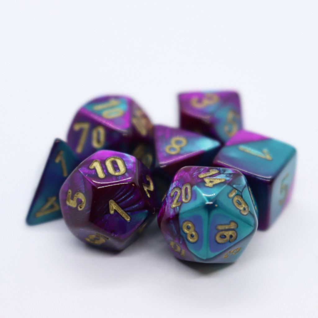 Set de 7 Mini Dés JDR Chessex : Gemini