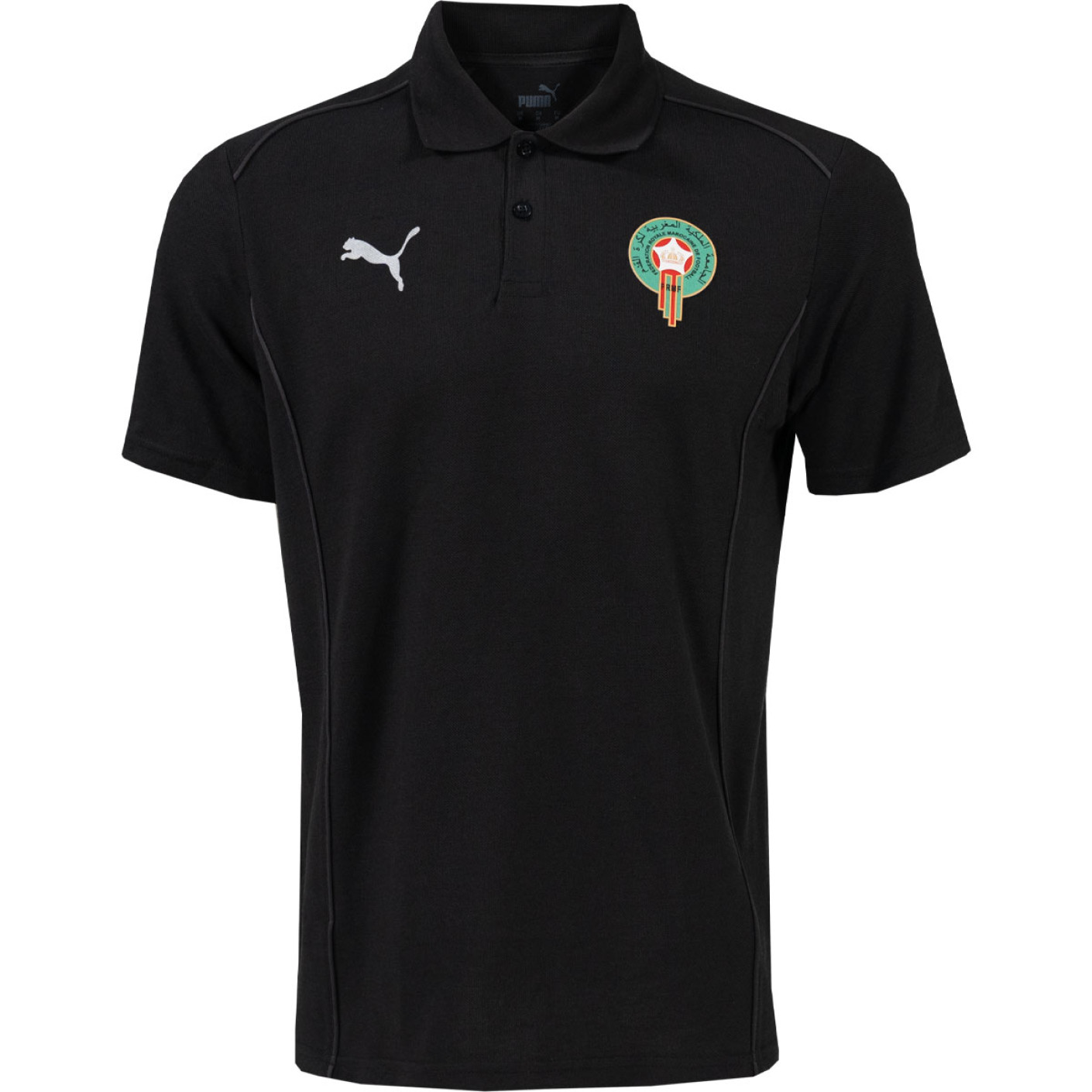 PUMA Marokko Casuals Polo Zomerset 2024-2026 Zwart Zilver