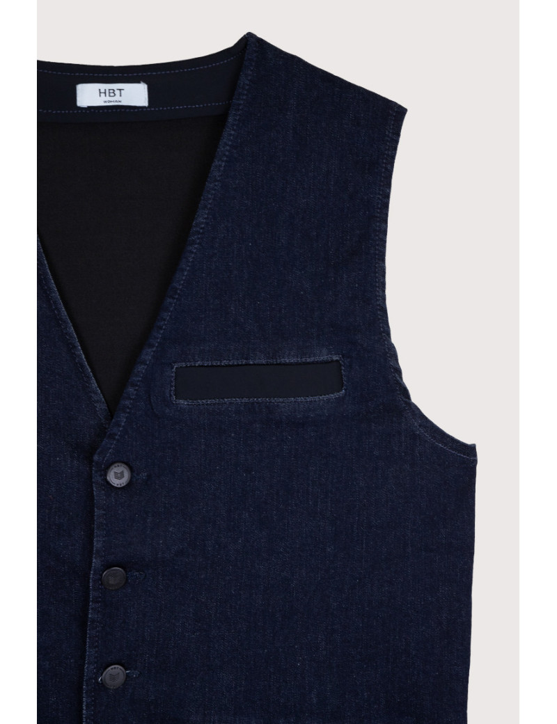 HBT DENIM CHIC | YANN GILET BRUT