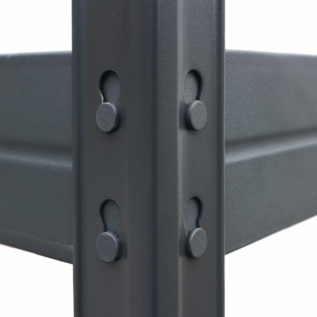 3er-Set Rivet Schwerlastregal mit HDF-Platte 180x120x45cm (HxBxT) 5 Böden 250kg pro Boden anthrazitgrau. Steckregal Metallregal Kellerregal Lagerregal Werkstattregal Garagenregal