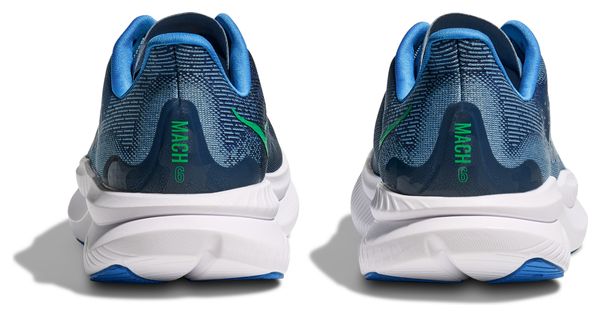 Chaussures Running Hoka Mach 6 Bleu/Blanc Homme