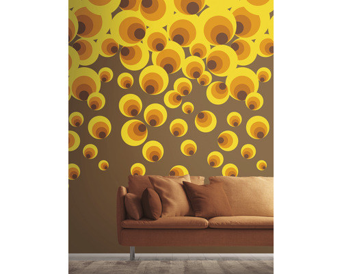 Vliesbehang 39258-1 The Wall II Retro Bruin Geel 3-delige set 159 x 280 cm