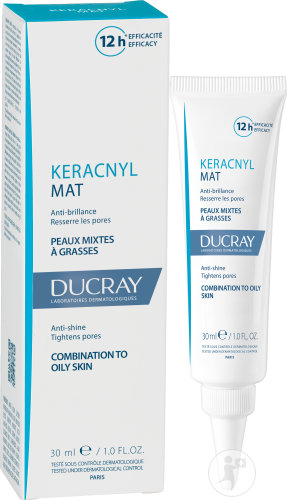 Ducray Keracnyl Mat Crème Matifiante Peau Mixte À Grasse 30ml