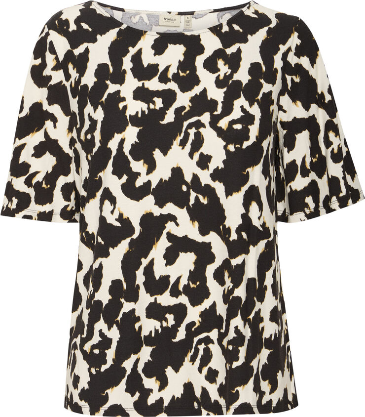 Fransa FRSAVOY TEE 1 Black aop ao24 02e
