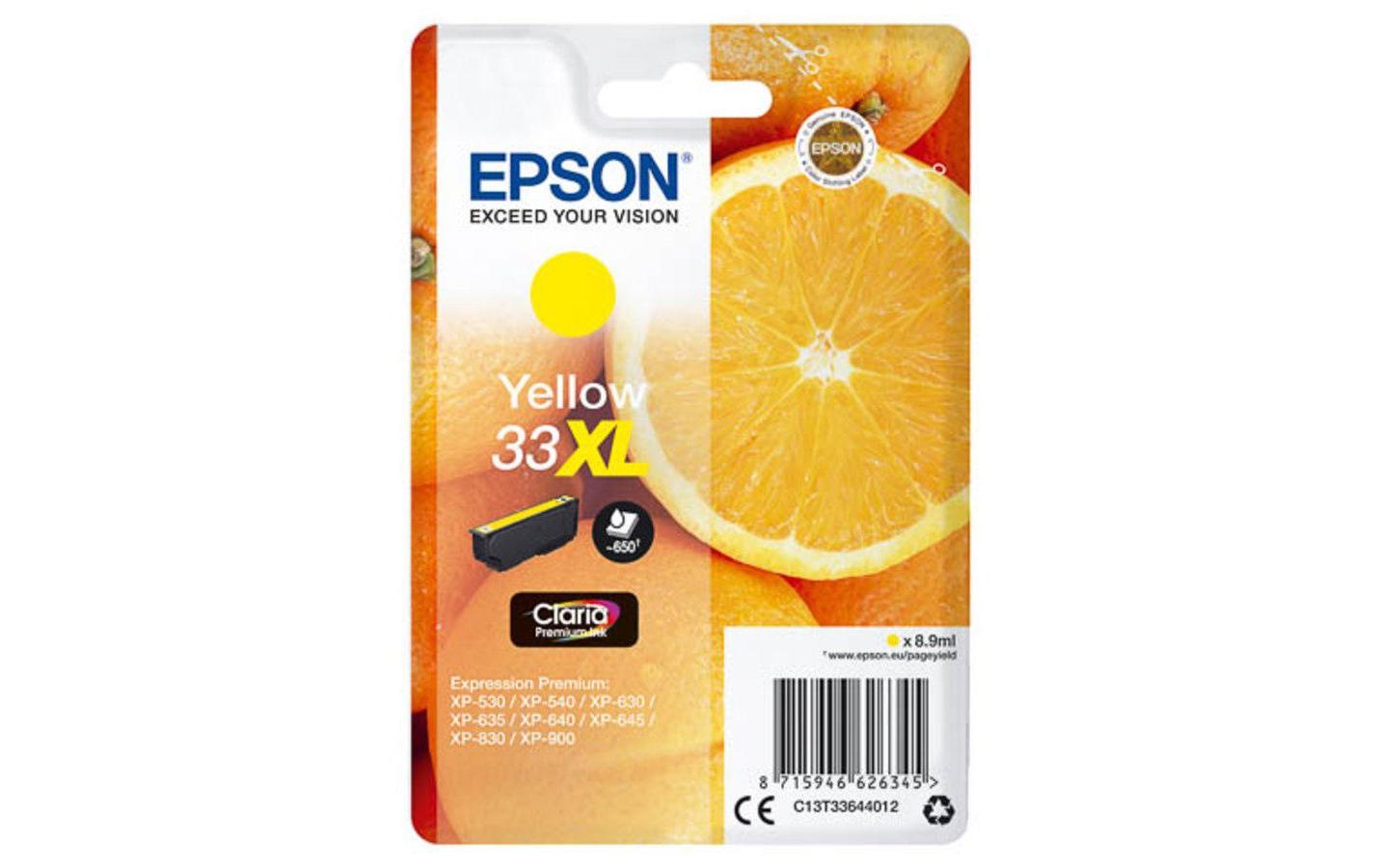 Tinte 33XL / T33644012 YellowTinte, Yellow