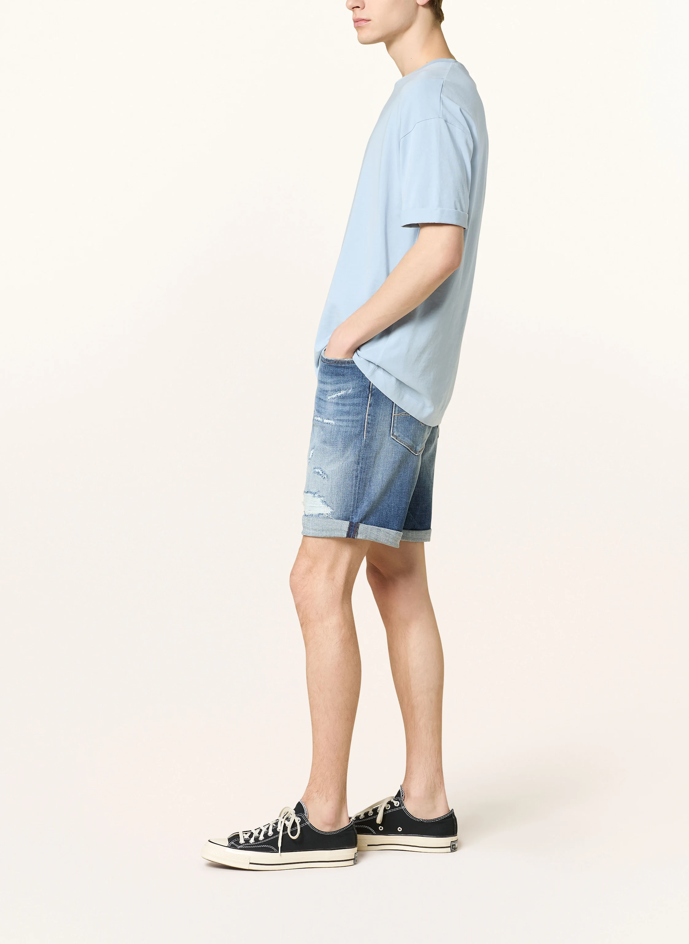 REPLAY Jeansshorts Tapered Fit