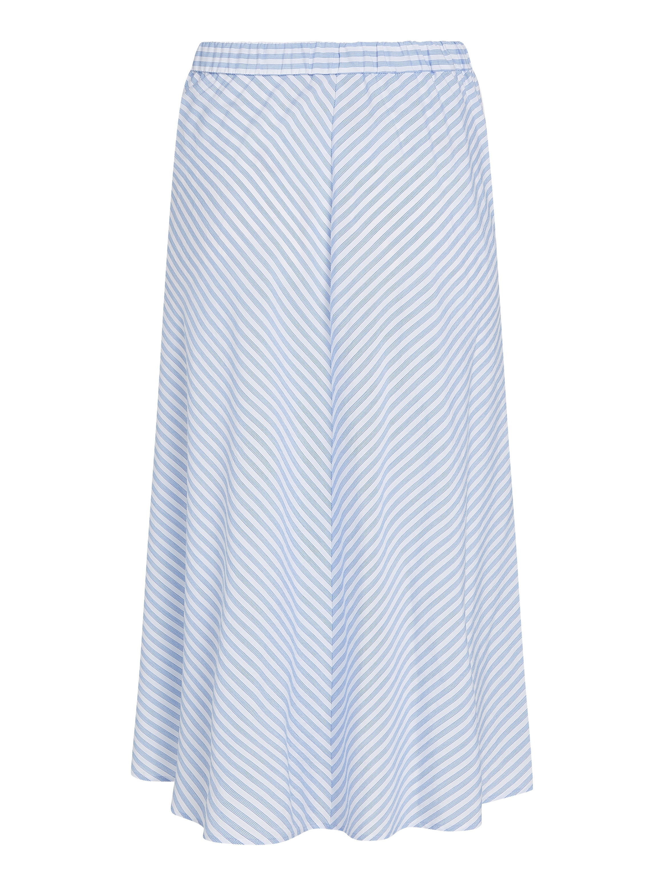 Tommy Hilfiger A-Linien-Rock »CRINKLE VISCOSE MIX MIDI SKIRT«, mit Streifenmuster, mit Tunnelzug am Bund