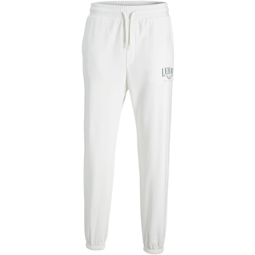Jack & Jones - 12216198 JPSTKANE JJBRINK GRAPHIC SWEAT PANTS KA CLOUD DANCER Blanco