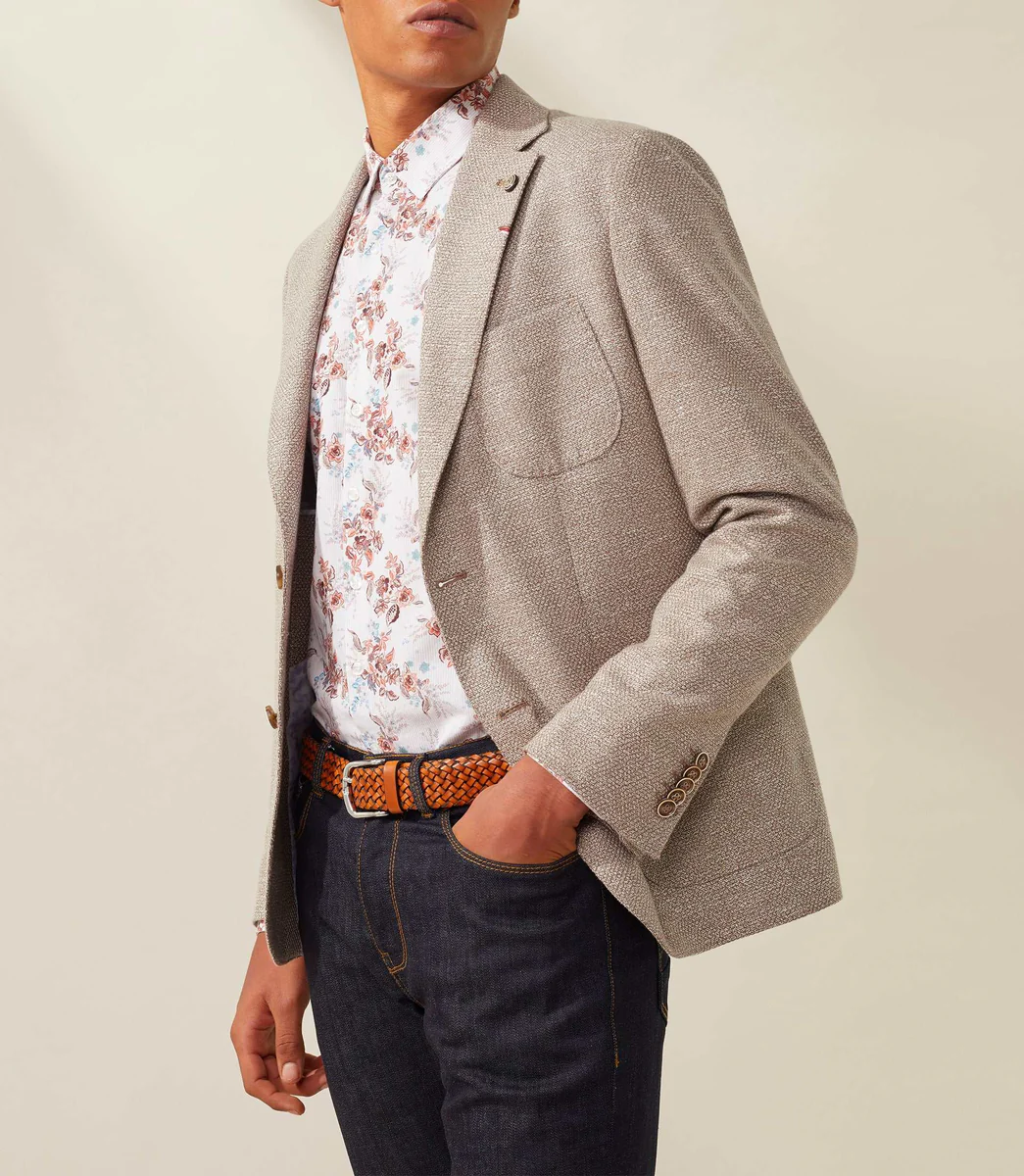 Veste casual beige 