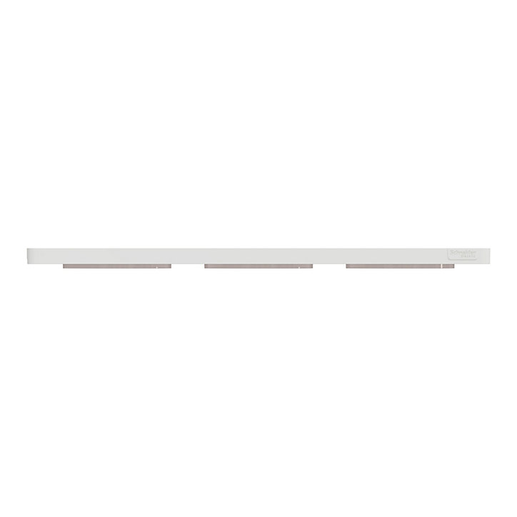 Plaque de finition triple Schneider Electric Odace Touch burgundy liseré blanc