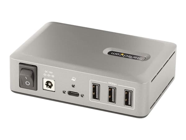 StarTech.com 10-Port USB-C Hub, 8x USB-A + 2x USB-C, Self-Powered w/ 65W Power Supply, USB 3.1 10Gbps Hub w/ BC1.2 Charging, Desktop/Laptop USB Hub w