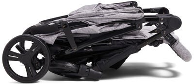 Beemoo Twin Shopper Søsken- & Tvillingvogn, Grey Mélange