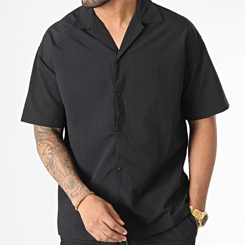 Ensemble Chemise Manches Courtes Et Pantalon Cargo Gris