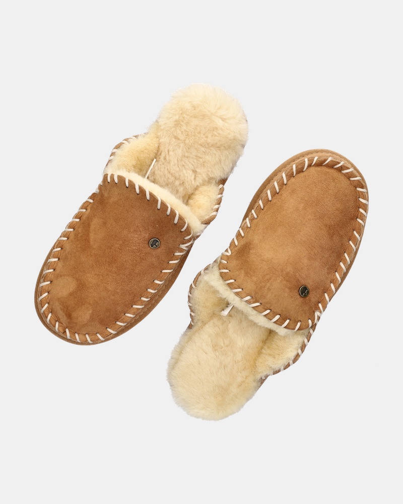Warmbat Australia Mardie Pantoffels  - cognac