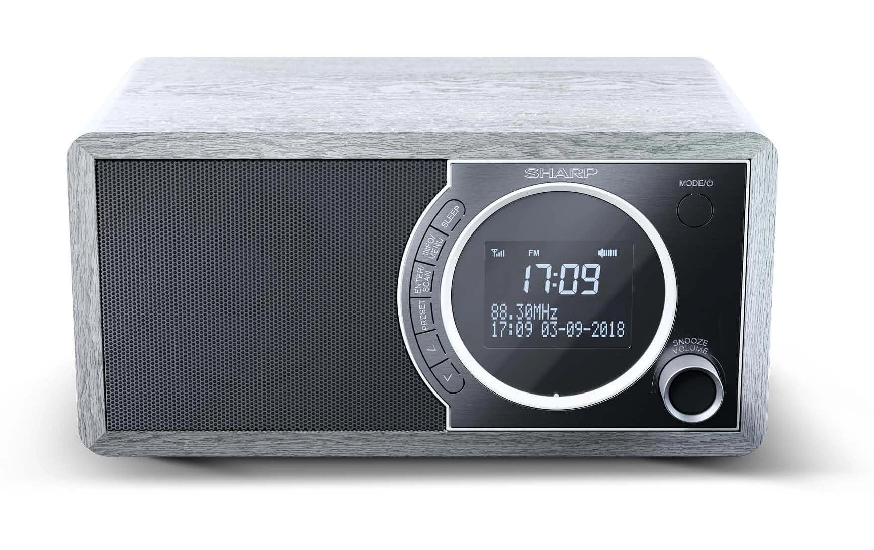 DAB+ Radio DR-450 GrauDigitales Radio mit Speicher für 20 Sender