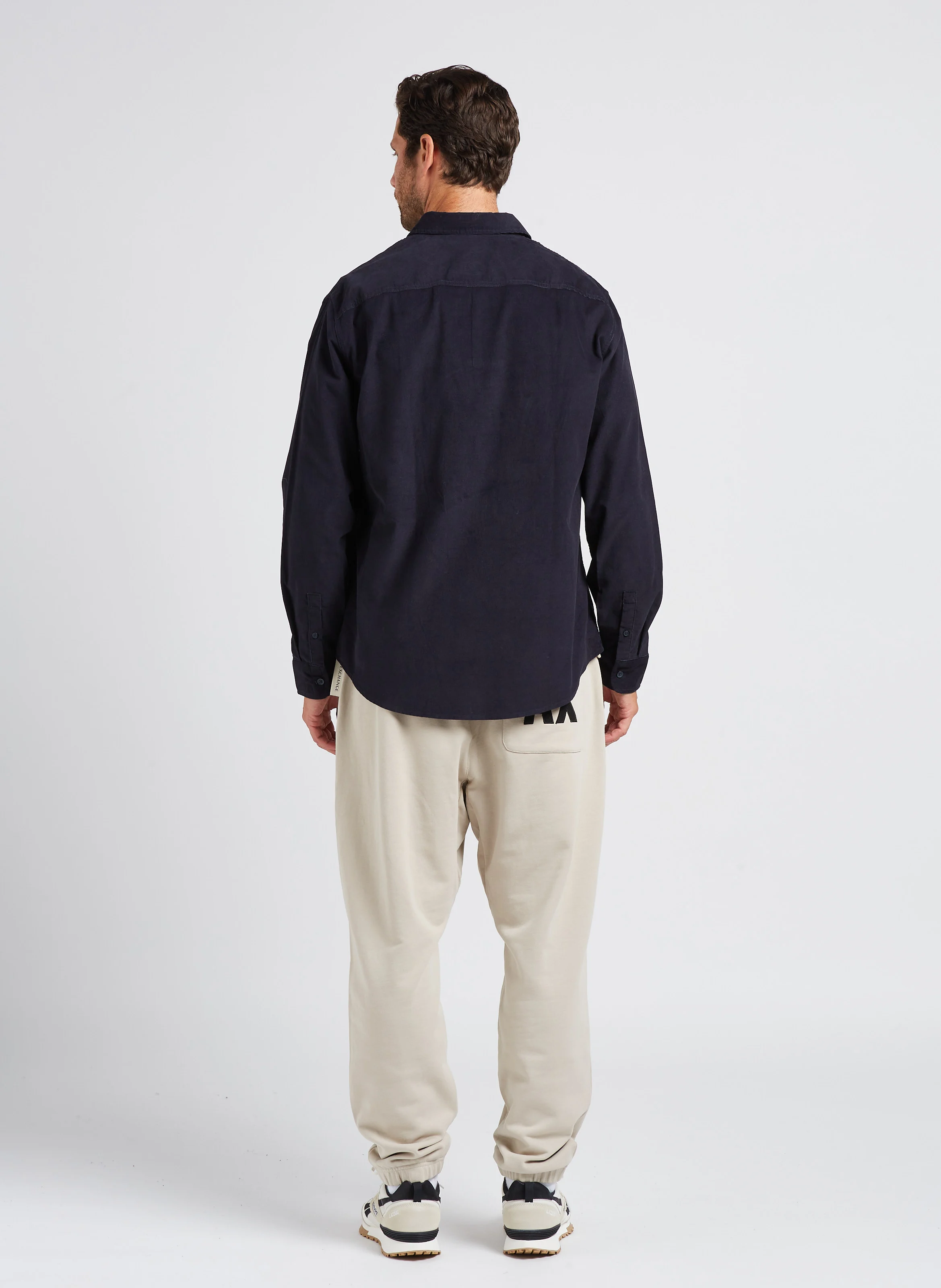 Jogging large en coton | Beige