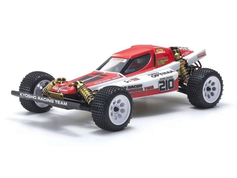 Kyosho Buggy Turbo Optima 4WD Legendary Series Bausatz, 1:1 Legendary Vintage Serie Buggy Bausatz