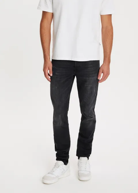 Bowie slim tapered jeans zwart (ZW.USED)
