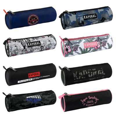 Kaporal - Trousse ronde 1 compartiment - 8 coloris disponibles - Oberthur
