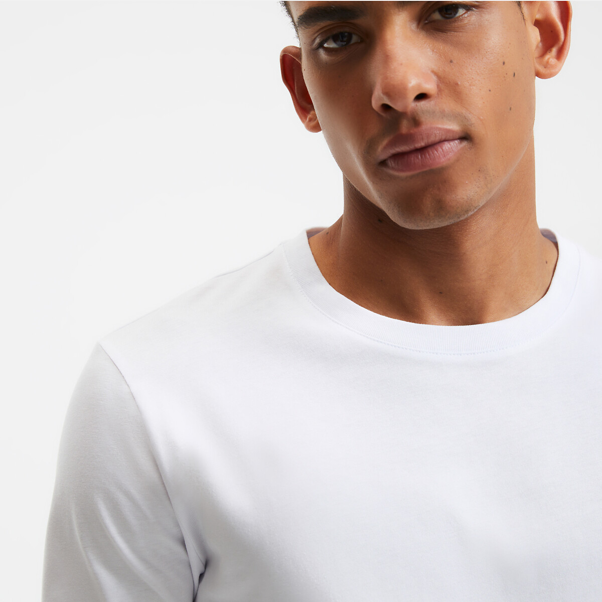 COLEÇÃO LA REDOUTE<br>Camiseta de gola redonda e mangas compridas
