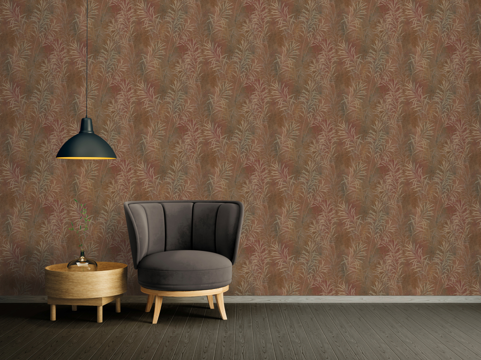 A.S. Creation Vliestapete - braun-beige - Floral - 10 Meter