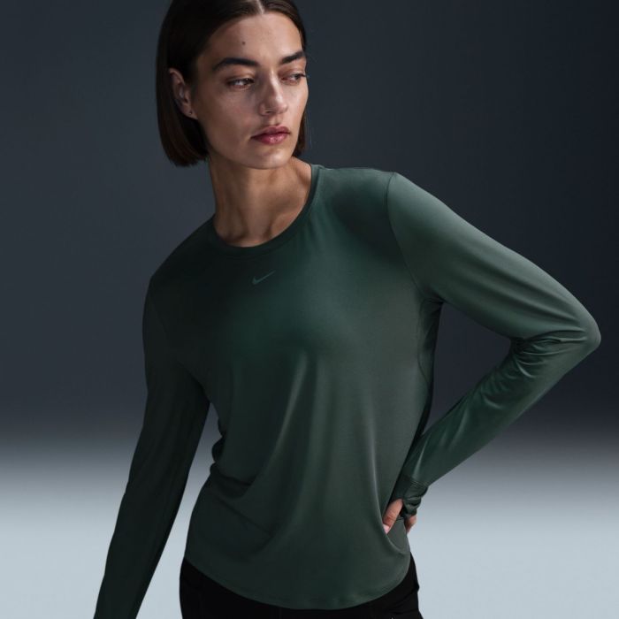 Nike Dame Trøjer Dri-FIT One Classic Long Sleeve Tee Grøn