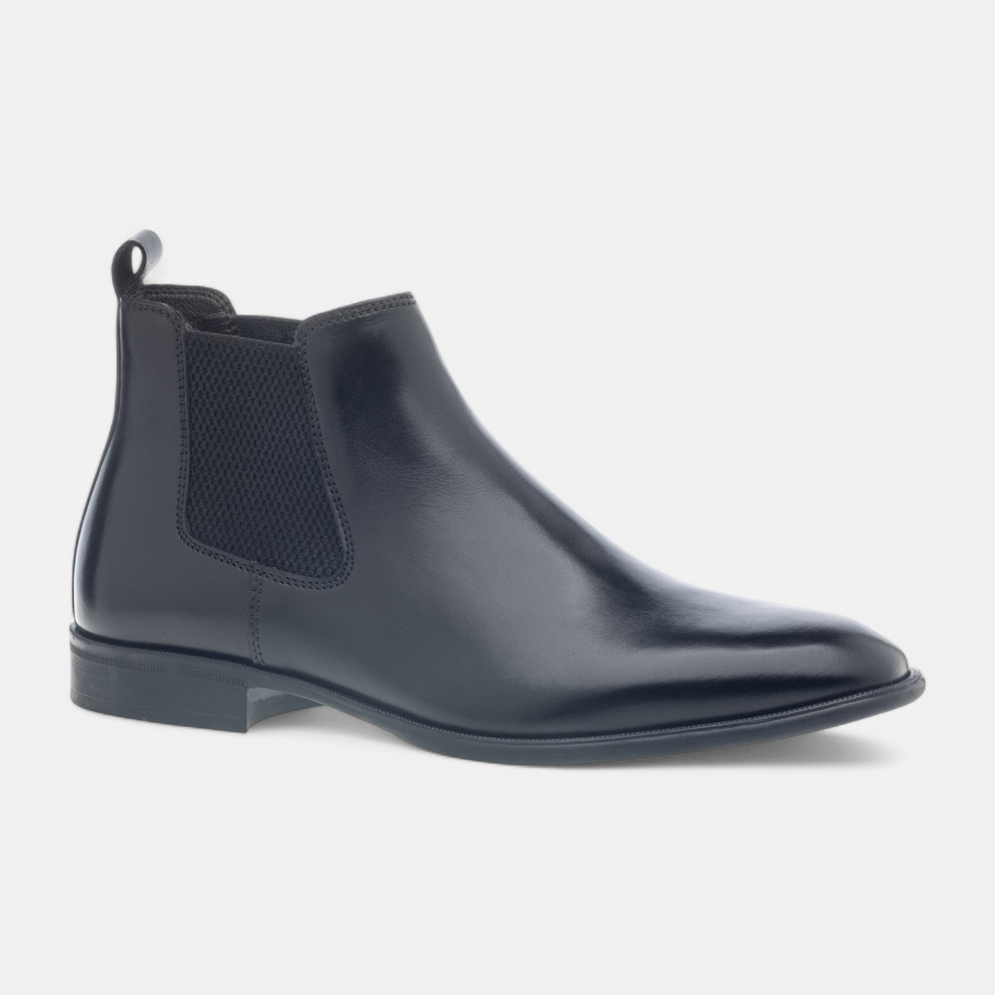 Boots chelsea Homme en cuir noir