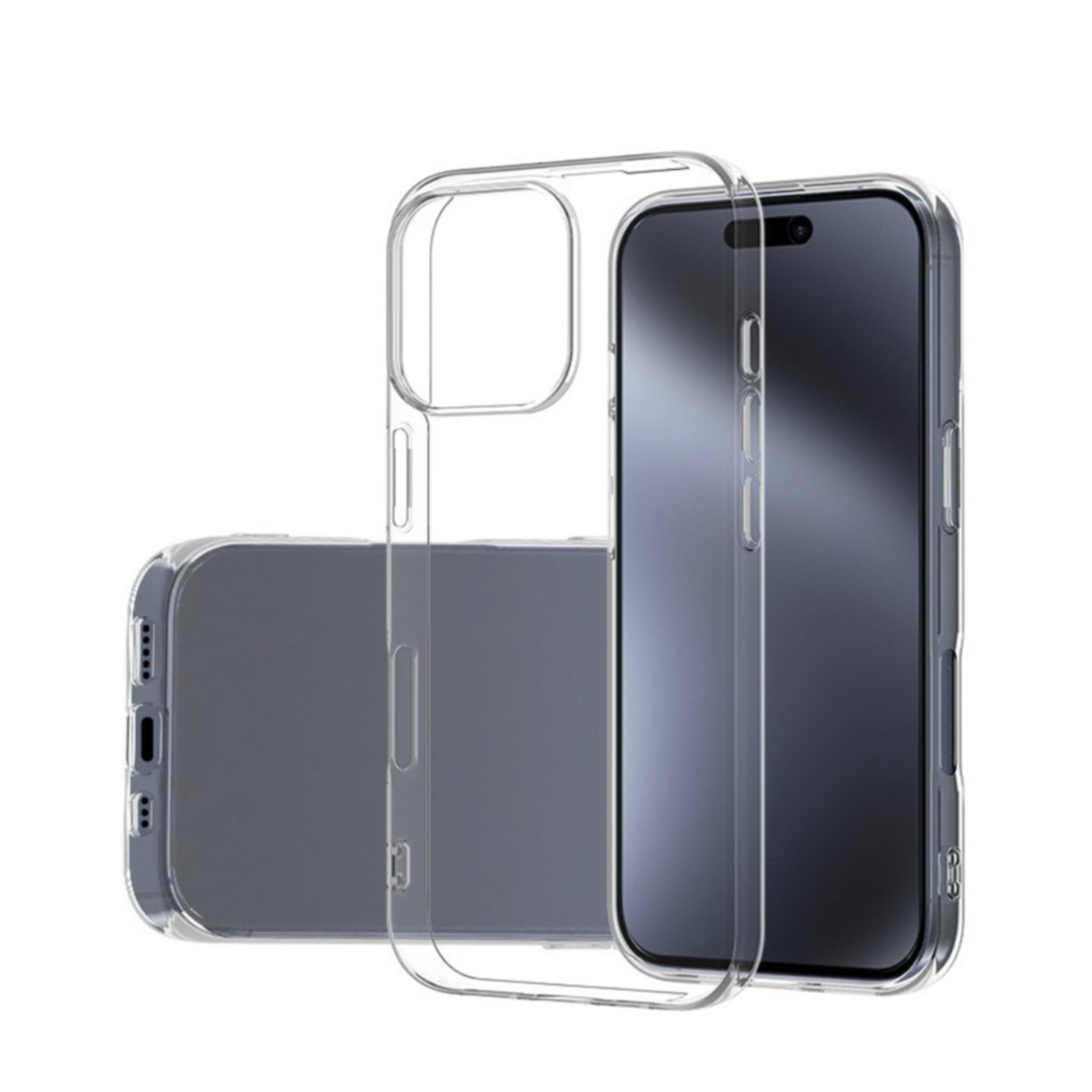 iPhone 16 Pro Gummi Case Hülle Slim Design 1.0 mm - Transparent