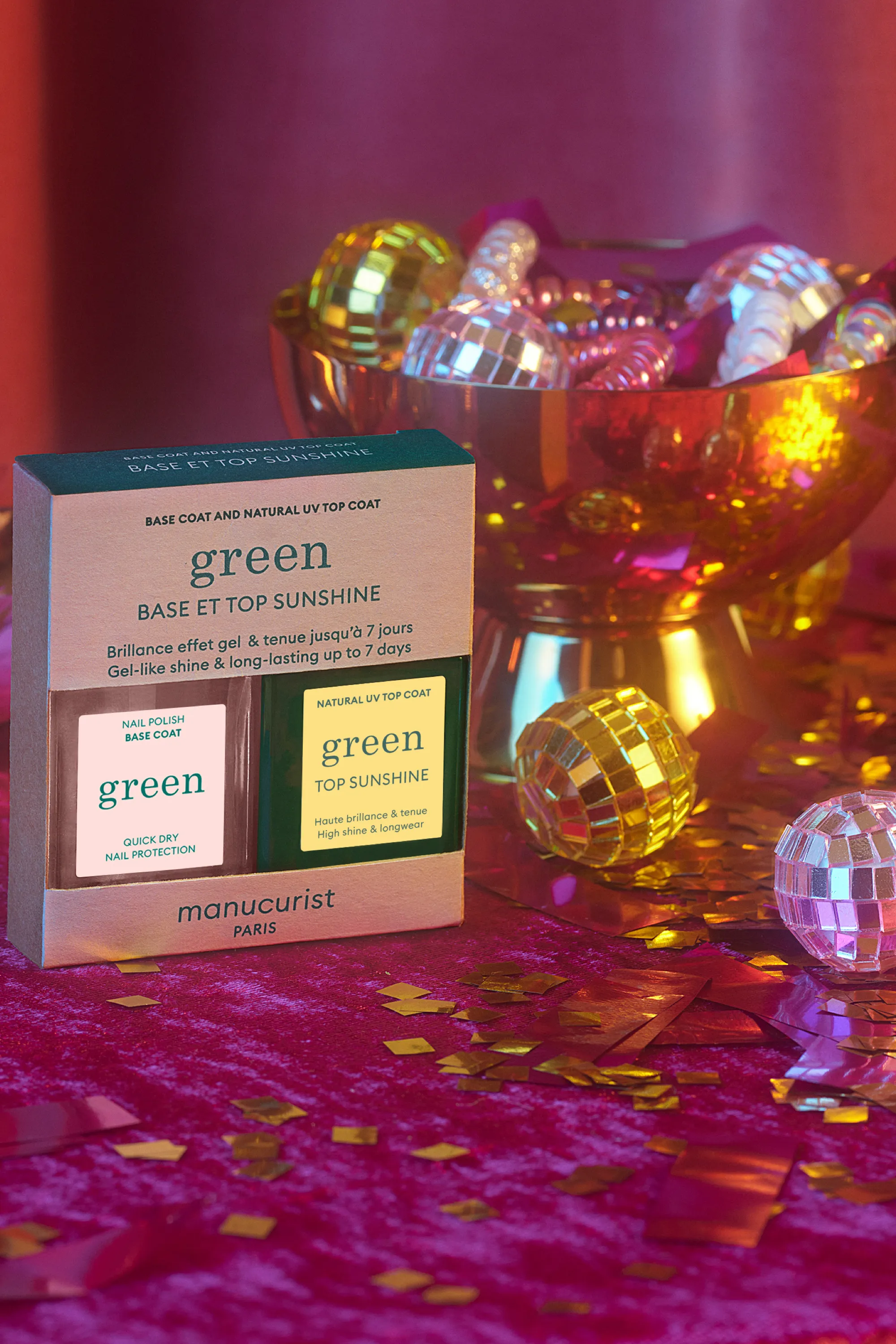 Manucurist Duo Green Base coat + top coat sunshine-120 g
