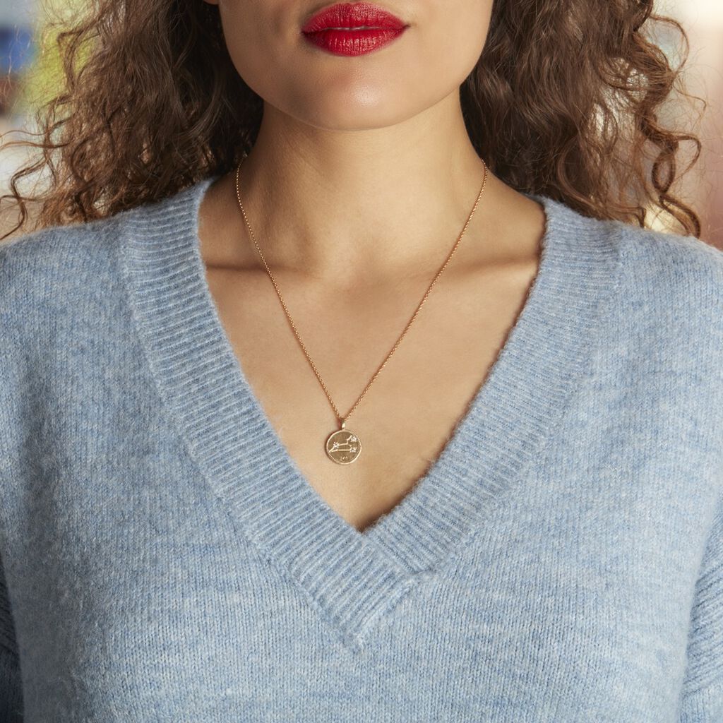 Collier Iago Plaqué Or Oxydes De Zirconium
