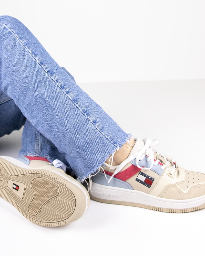 Tommy Jeans Basket Lage sneakers  - beige