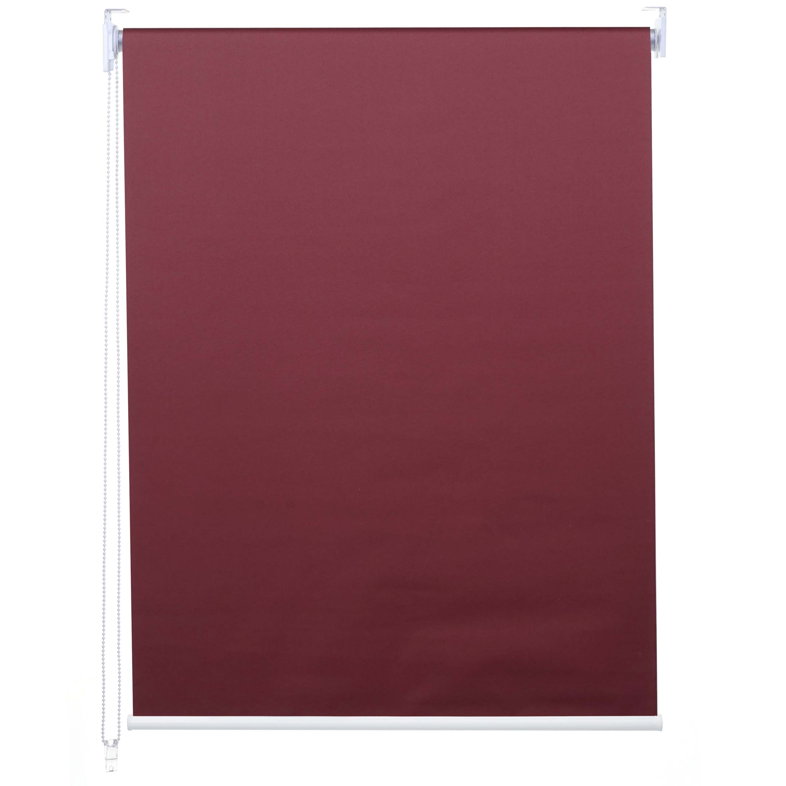 Rollo MCW-D52, Fensterrollo Seitenzugrollo Jalousie, Sonnenschutz Verdunkelung blickdicht 60x230cm ~ bordeaux