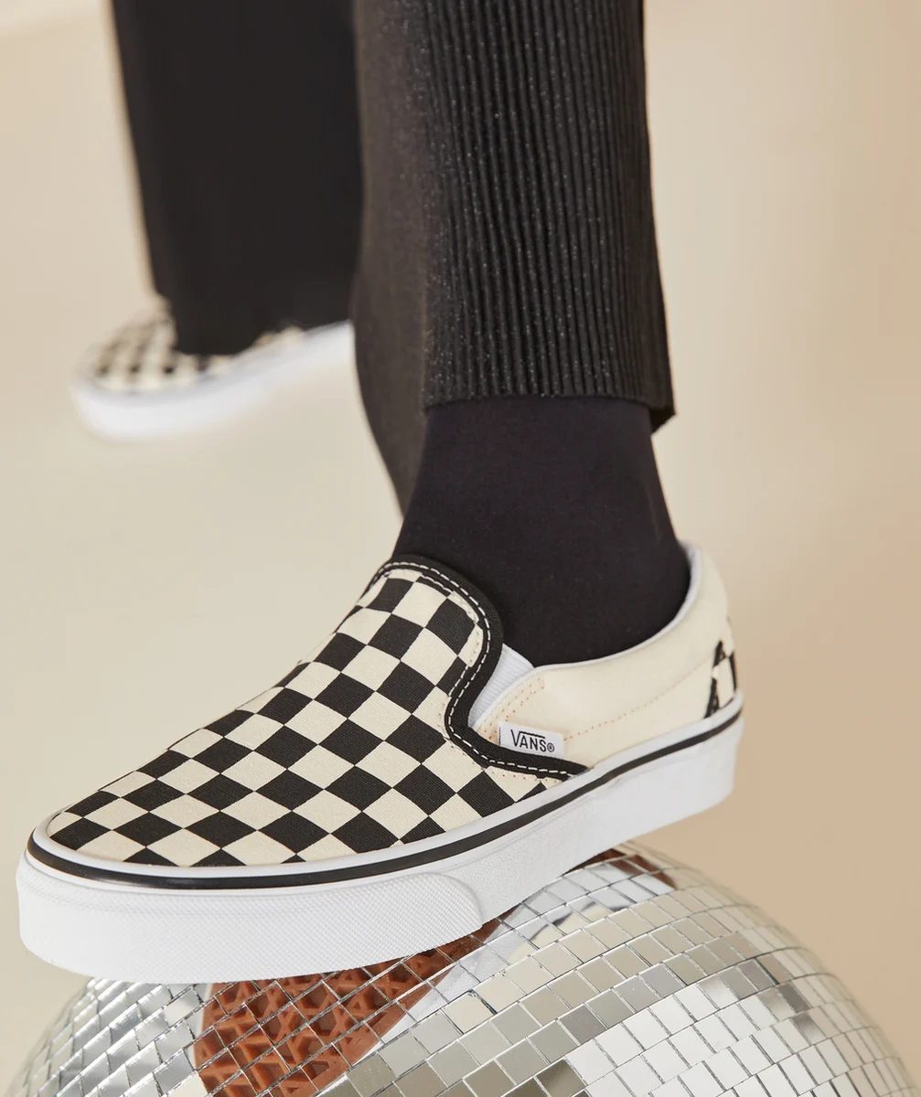 VANSBASKETS ADO CLASSIC SLIP IMPRIMÉ CHECKERBOARD