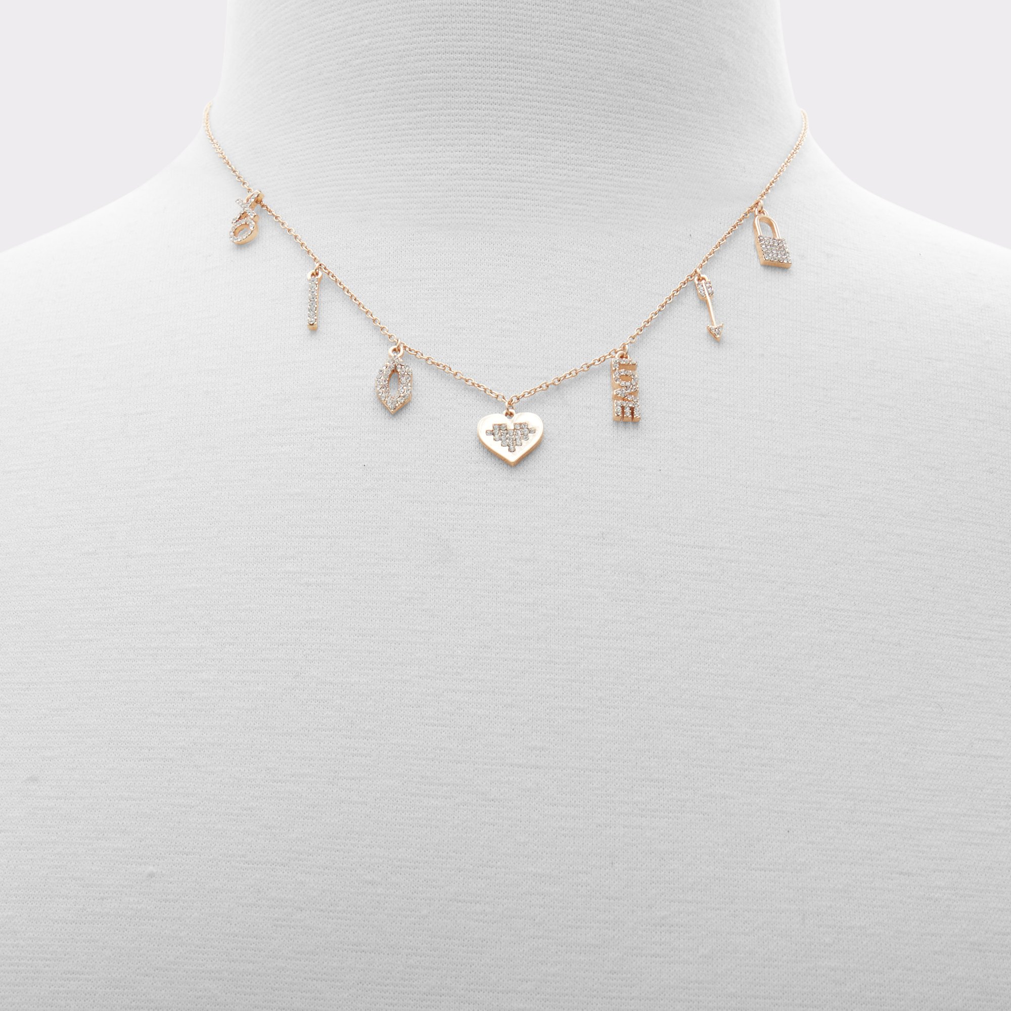 Bowandarrow Gold-Clear Multi Women Necklaces