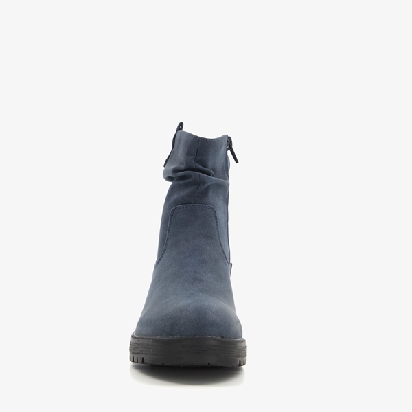 Blue Box dames enkellaarsjes donkerblauw