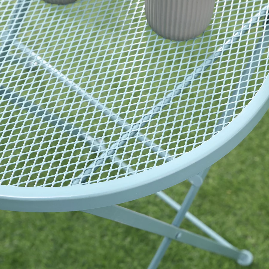 Outsunny Gartenmöbel-Set mit Klappbarkeitsfunktion blau