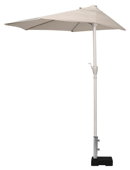 Altanparasol m/krank sandgrå B270 x D135 x H234 cm
