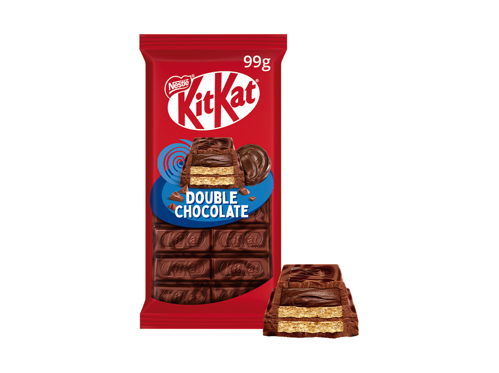 CHOCOLATE KITKAT DOUBLE CHOCOLATE E BOLACHA 99G