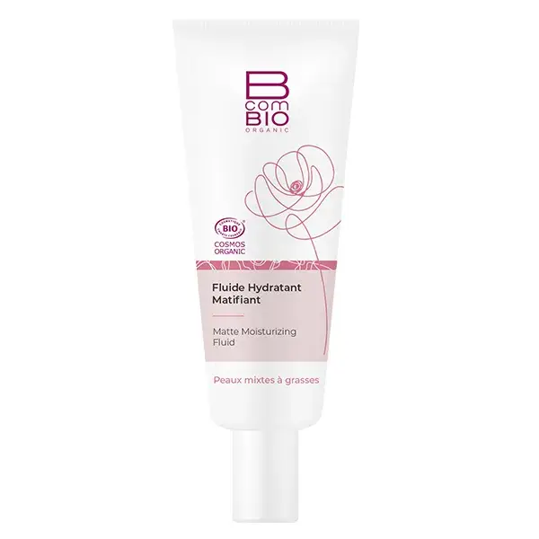 Fluido Matificante Hidratante Essencial BcomBIO em tubo de 50ml