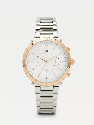 Relógio esportivo bicolor