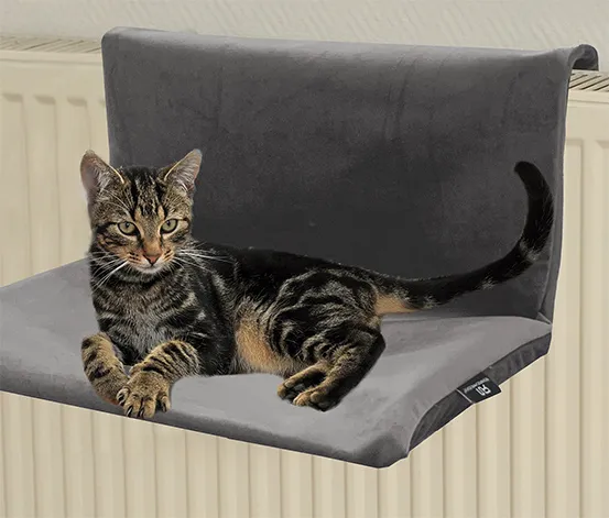 Katzen-Heizkörperliege, Samt
