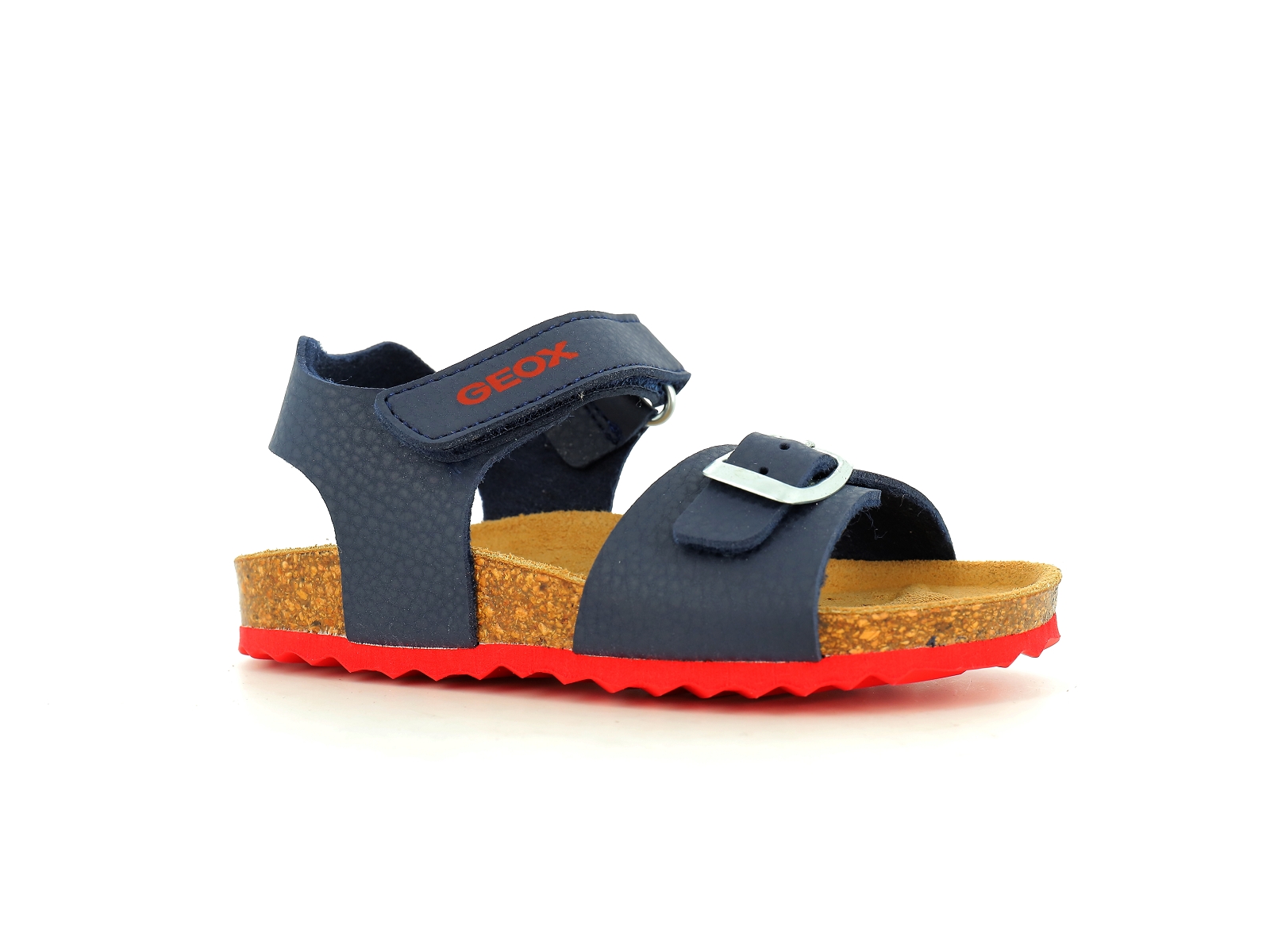 Geox-J GHITA BOY-J028LB Synthétique Bleu-Rouge