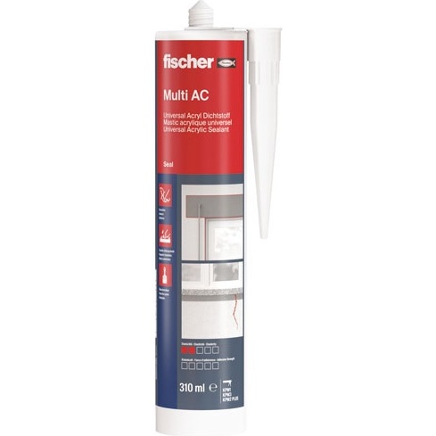 Mastic acrylique multi-usages - high tack - 310 mL - blanc