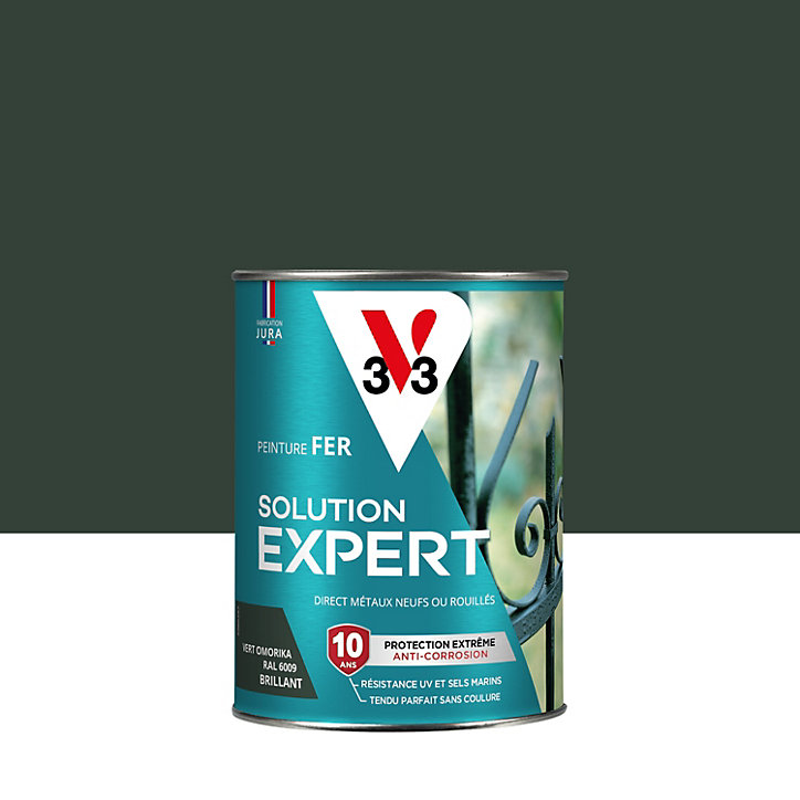 Peinture extérieure fer Solution expert vert omorika brillant V33 250ml